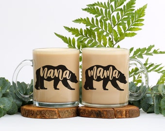 Mothers Day Mug Gift Mama Bear Mug Gift Mom Gift From Daughter Papa Bear Mug  // 5 Mug Styles