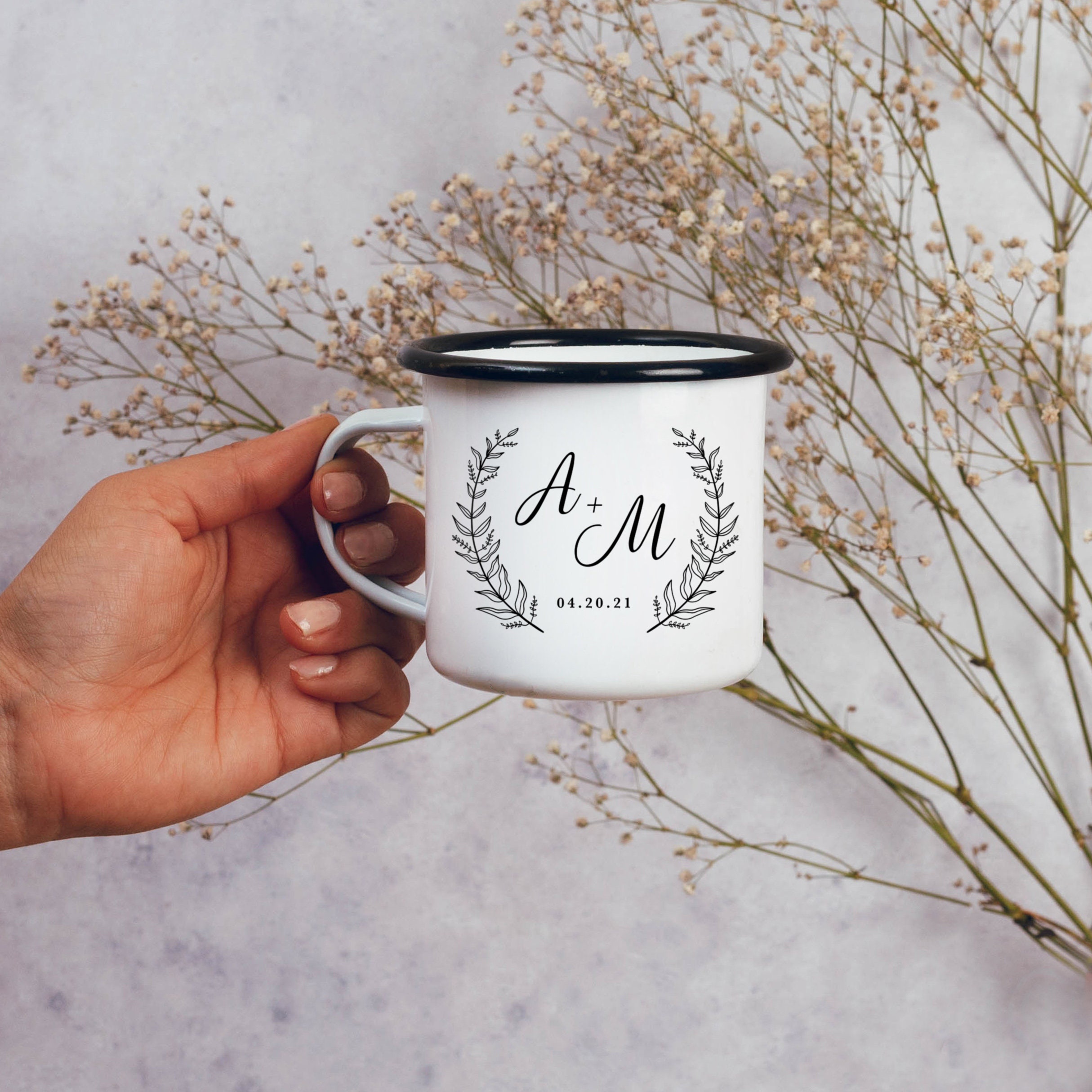 Personalized Wedding Mugs Custom Wedding Gift Anniversary Etsy
