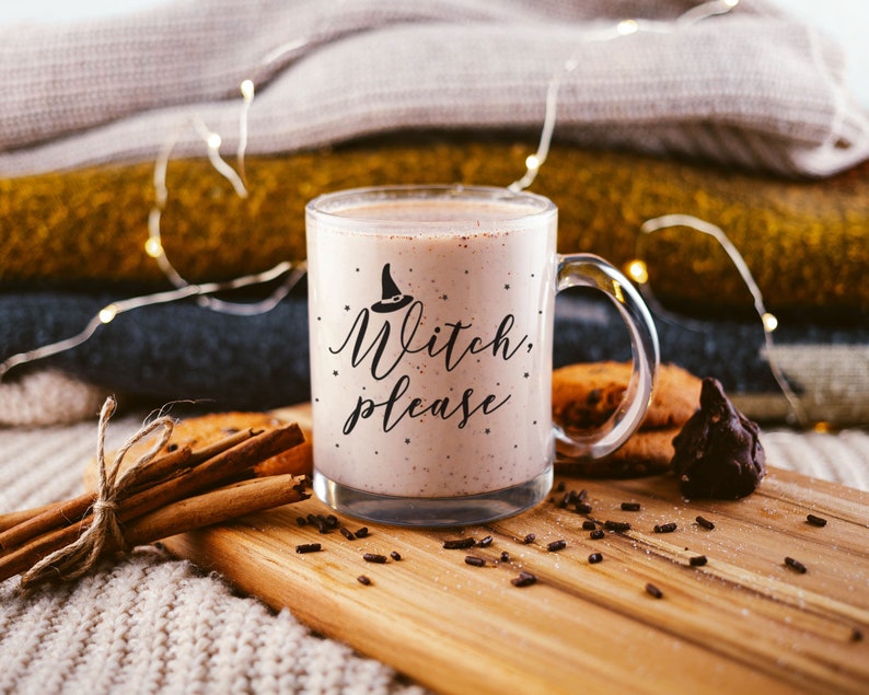 Halloween Mug Autumn Mug Fall Mug Witch Mug Witch Please Coffee Mug Fall Coffee Mug Witch Halloween Gift Glass Mug Ceramic Mug 4 Mug Styles image 1