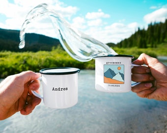 Groomsmen Proposal Mug Groomsman Gift Customisable Best Man Mug - Mountain Wedding
