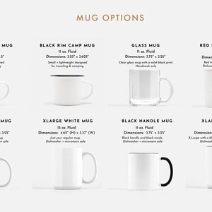 Personalised Gift Mountains Custom Coffee Mug Personalized Gift Hiker Gift Camping Gift // ONE Double Sided Mug image 5