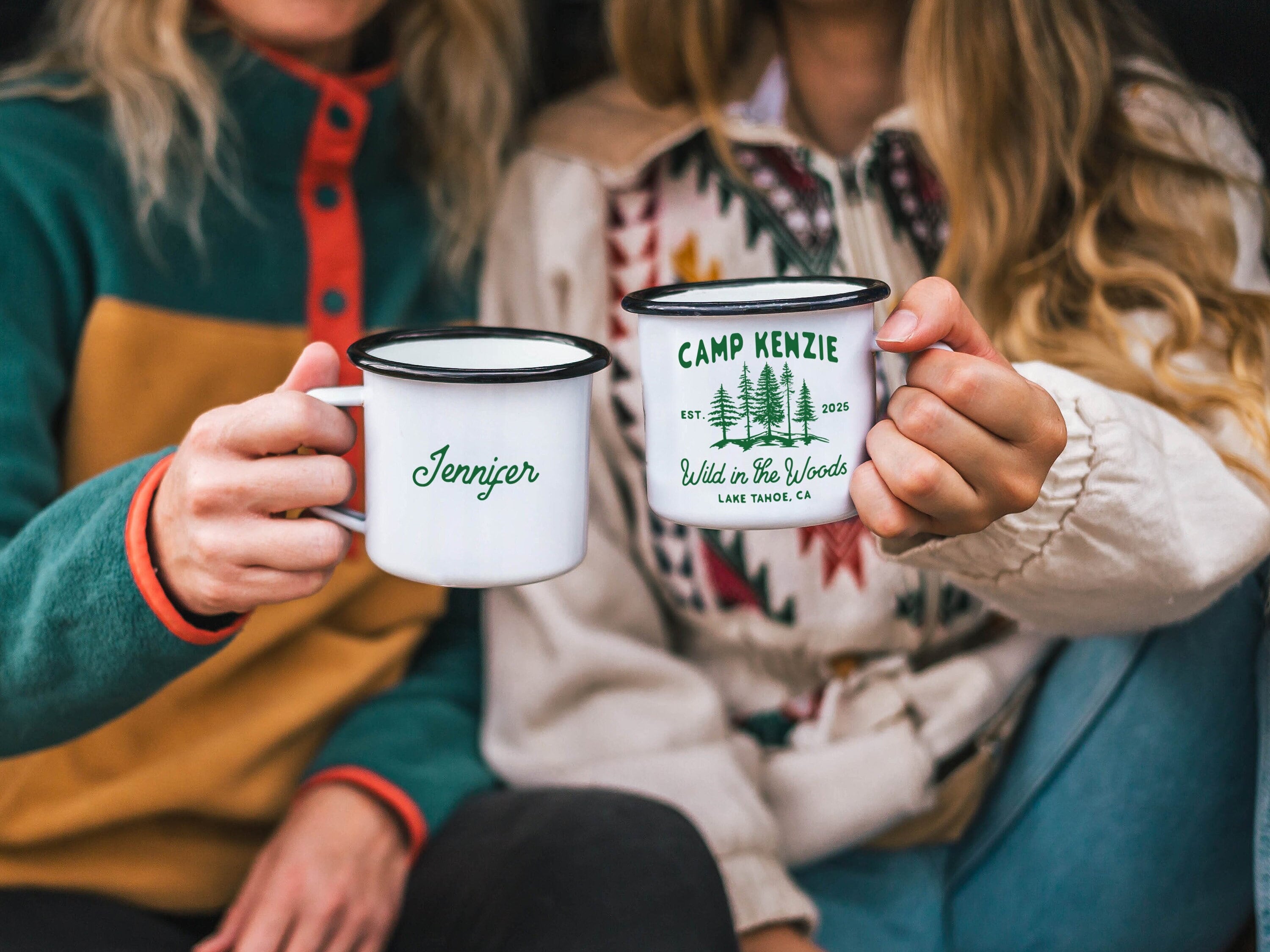 Custom Camp Bachelorette Party Mugs Personalized Bridal Party Cups Hiking Bridesmaid Camping Mug