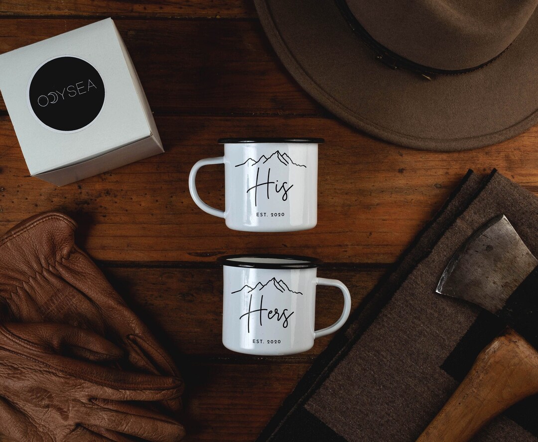 His and Hers Coffee Mugs Personalized His and Hers Mugs Campfire Mugs — free download