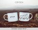 Stay Wild Mug Personalised Gift For Her Customizable Elopement Gift Custom Camp Cup Enamel Mug Hiking Gift // ONE Double Sided Mug 