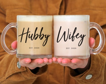 Regalo de San Valentín para él, tazas para esposo y esposa, taza para esposa, taza para esposo, tazas para él y ella, regalo de boda, tazas para señor y señora, taza para señora, regalo de compromiso // 5 ESTILOS