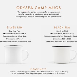 Personalized Christmas Gift Ski Gift Campfire Mug Mountain Custom Camping Mug Ski Mug Snowboarder Gift Mug image 6
