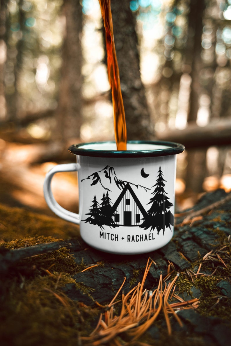 Personalised Gifts Log Cabin Decor Camping Mug Custom Campfire Etsy