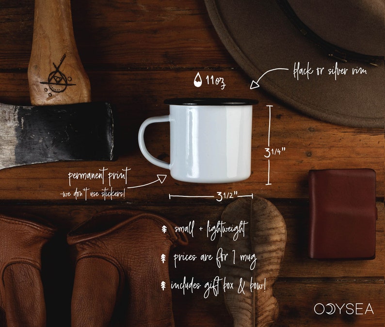 ODYSEAstore Probably Tequila Enamel Mug - Thumbnail 2
