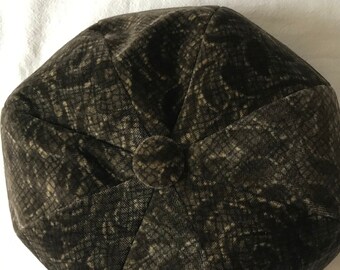Hut Busch German Velvet Women&#39;s Hat Brown Size Small 48-50 cm 18-18.5&#39;&#39;
