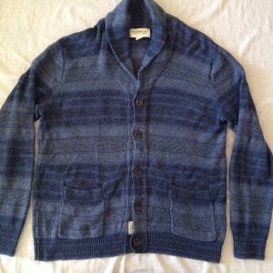 Ralph Lauren Denim & Supply Vintage Cardigan Classic Linen Cotton w/ Shawl Collar Sweater Size XL XLarge