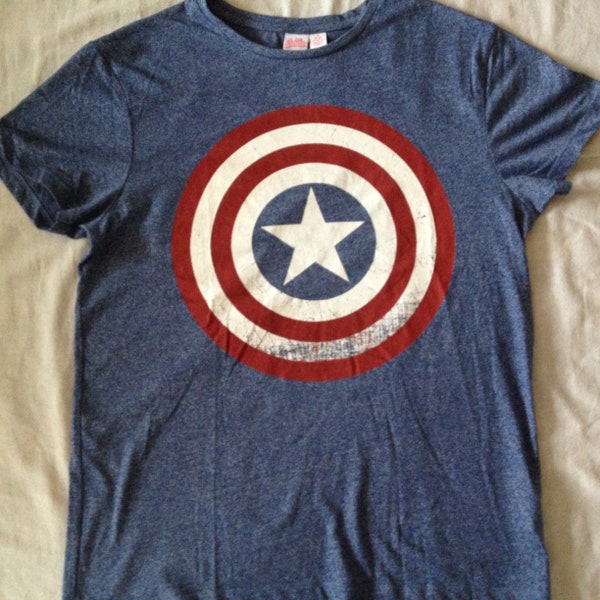 Marvel Avengers Vintage Captain America S/S T-Shirt Size Medium 38-40'' 97--102 cm Men's Unisex