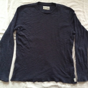 Denim  & Supply Ralph Lauren Vintage Unisex T-Shirt Long Sleeve Size Medium Navy Blue
