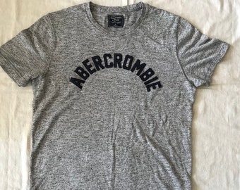 Camiseta Abercrombie And Fitch Hombre Talla Mediana Con Logo Bordado Etsy Espana