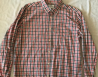 Levi's Levi Strauss Men's Long Sleeve Checkered Shirt Red White Size XL Classic Fit EU