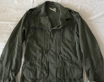 Size L, Vintage French French Army Field Jacket, 100% Cotton