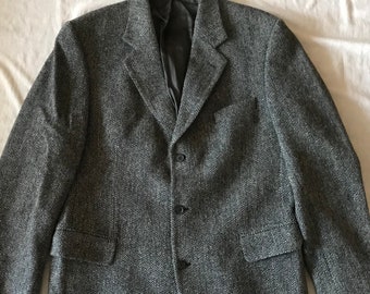 Veste blazer pour homme en tweed Harris gris classique Taille 42 US - 52 EU