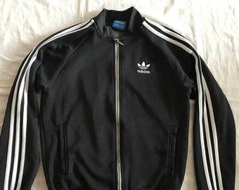 Adidas Tracksuit Men's Unisex Black 3 Stipes Small Size EU