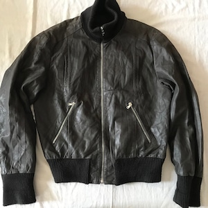 Italian Bomber Pilot Men's Leather Jacket Brown Size 50 EU ITA - 40 US