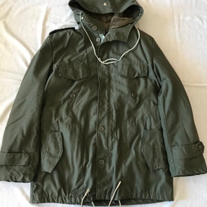 German Military Bundeswehr Military Hooded Jacket Parka Size 50 EU - 40 US Olive Green