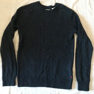 Levi&#39;s Levis Strauss Men&#39;s Pullover Sweater Crew Neck Navy Blue Size Small Size
