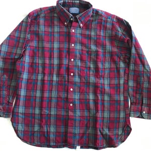 Pendleton Men&#39;s Plaid Pure Wool Shirt Long Sleeve Casual XLarge EU - Large US