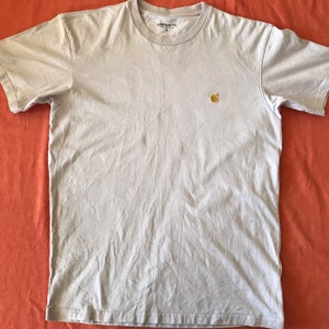 Carhartt Work In Progress WIP Short Sleeve Chase T-Shirt Light Pink Colored Size Small US