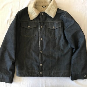 Sears Toughskins Sears Sr Co Denim Trucker Jacke Größe 36 Herren Unisex Druckknöpfe