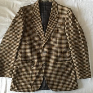 Oscar Jacobson Men&#39;s Pure Woll Winter Blazer Jacket Brown Size 40 US - 50 EU