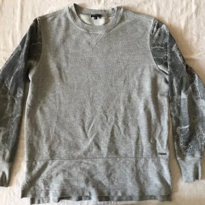 Diesel Jeans Men&#39;s Unisex Pullover Sweatshirt Medium Size Gray Size Medium EU