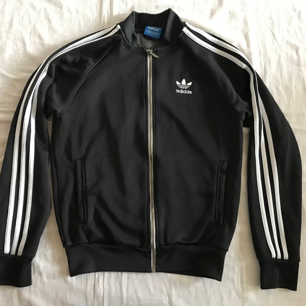 Adidas Tracksuit Men's Unisex Black 3 Stipes Small Size EU