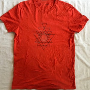 Volcom Stone Men's T-Shirt Red Size Medium Small Size | Skateboarding