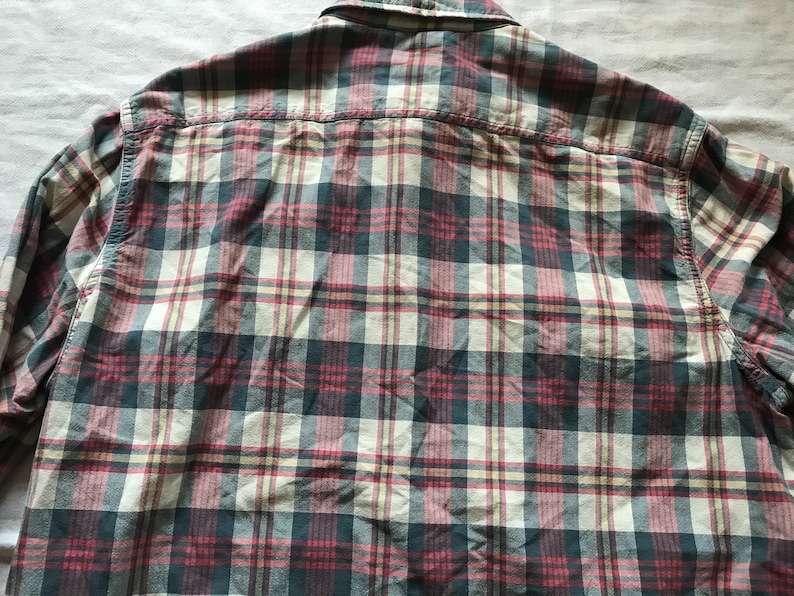 Ralph Lauren Denim & Supply Men's Long Sleeve Pure Cotton Plaid Shirt Large Size image 7