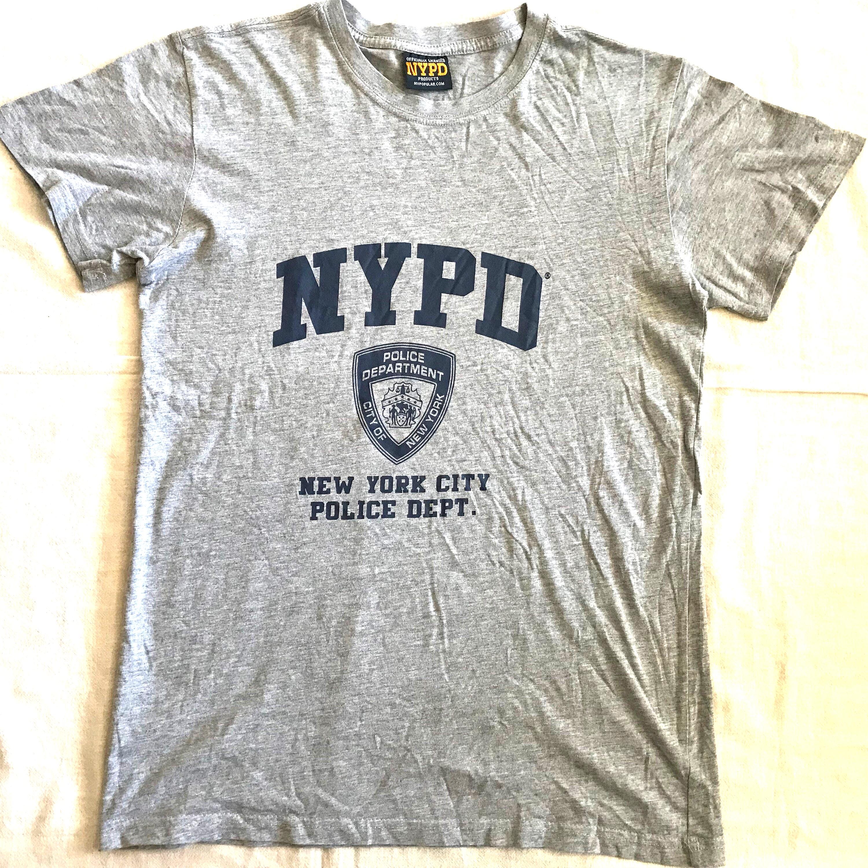 ニューヨーク市警察公式グッズ メンズ ユニセックス Tシャツ グレー S