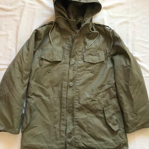 German Bundeswehr Military Winter Parka  Men&#39;s Drab Olive Green Small Size