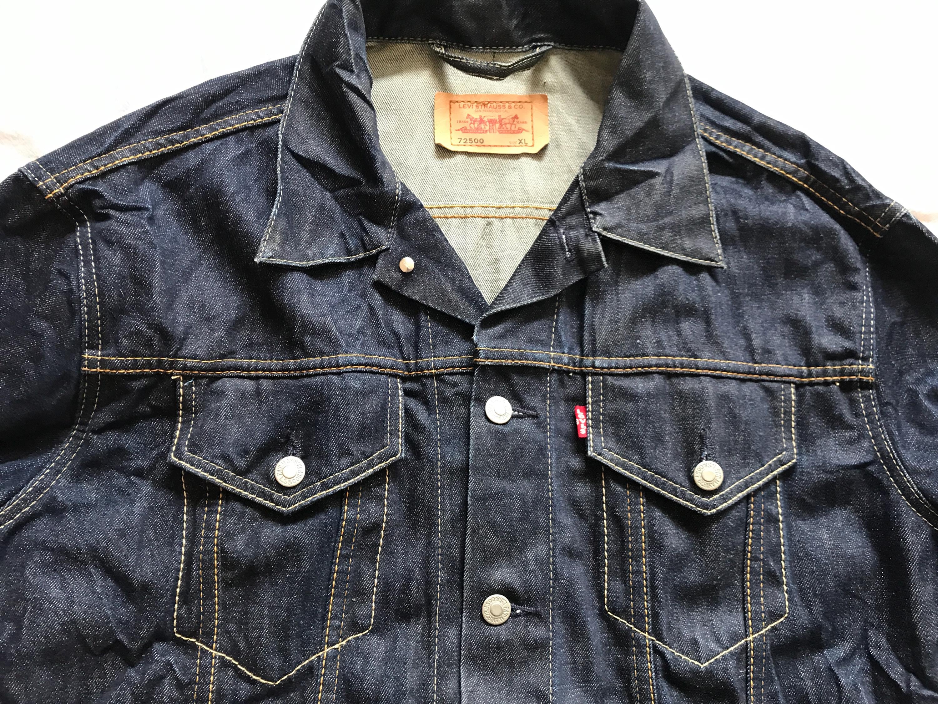 Levi's Levi Strauss Denim Men's Trucker Jacket Model 72500 Size XL