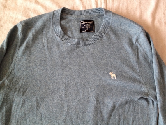 Abercrombie Fitch Pullover Crew Neck Wool Combo Pull Homme