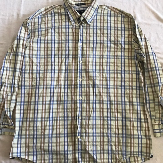 Gant Camisa de Vestir de Manga Larga para Hombre Long Beach Popelín Regular  Fit Talla XXXL 3XL Cuadros
