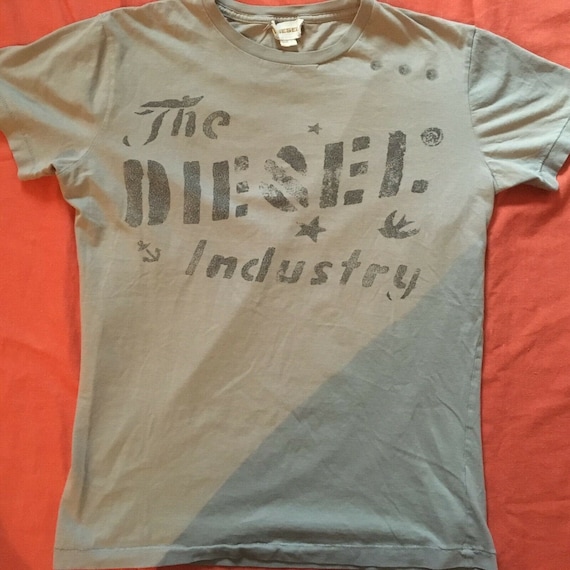 Diesel Industry Jeans Vintage Printed Logo T-shirt Size Large