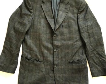 FUN♦TOYNER♦Harris Tweed Vintage HARRIS TWEED Blazer Jacket M 50 Men Wool Sport Coat
