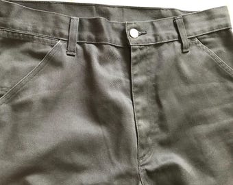 Carhartt Men's Work Pants Straight  Leg Gray Size 33x33