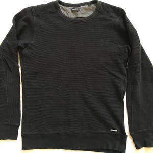 Diesel Jeans Men&#39;s Unisex Pullover Sweatshirt Black Medium Size EU - Small US