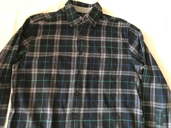Chemise Femme Eddie Bauer Manches 3/4 - Grise, Taille M, 100% Coton, Occasion Très Bon état