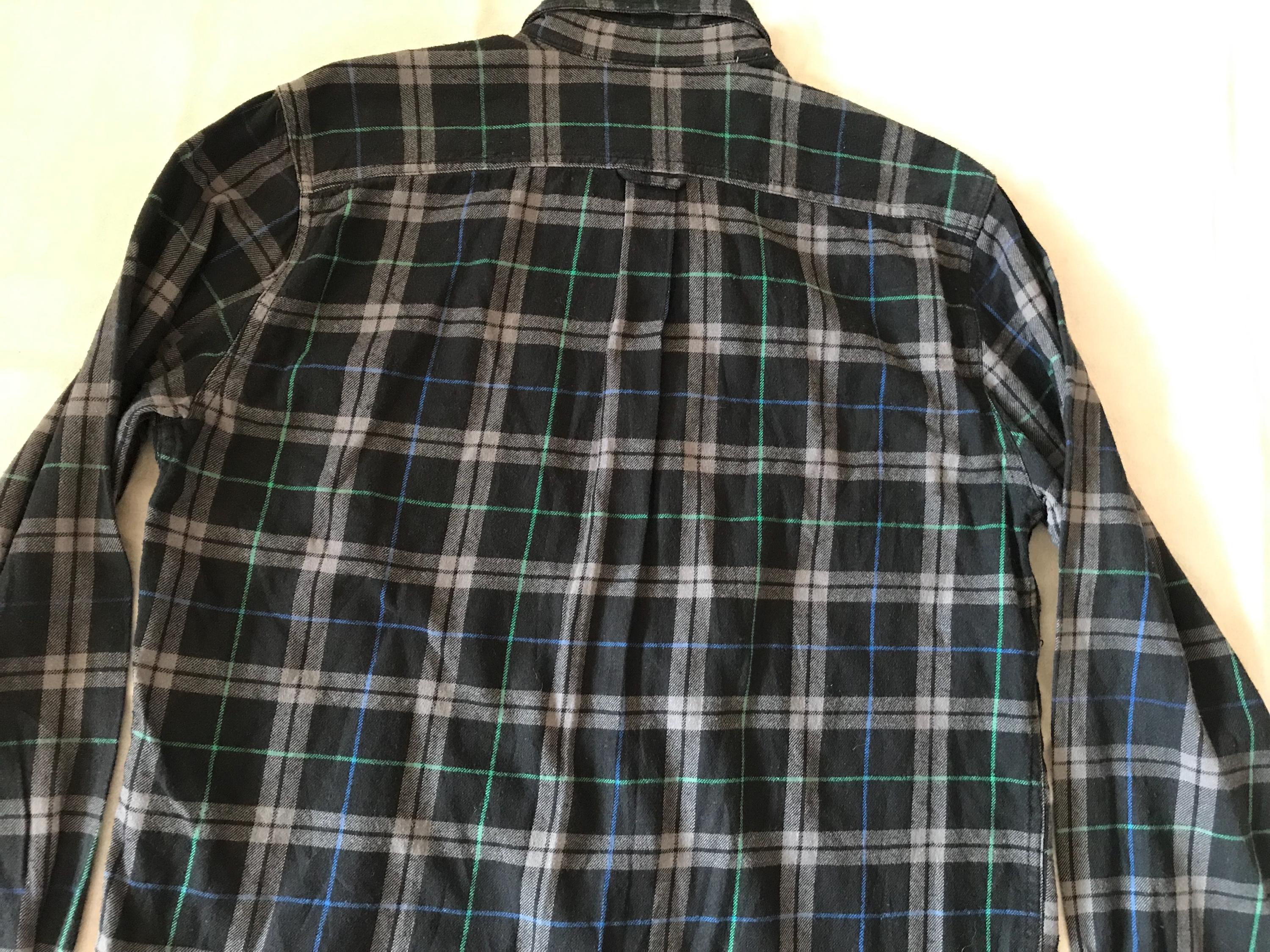 Chemise Eddie Bauer Homme TXL (XL) Bleu Marine à Carreaux - Flanelle - Occasion