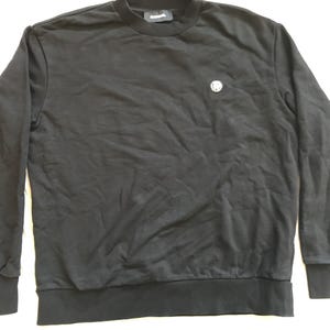 Diesel Industry Jeans Men's Sweatshirt With Mohawk Logo Large Size Black