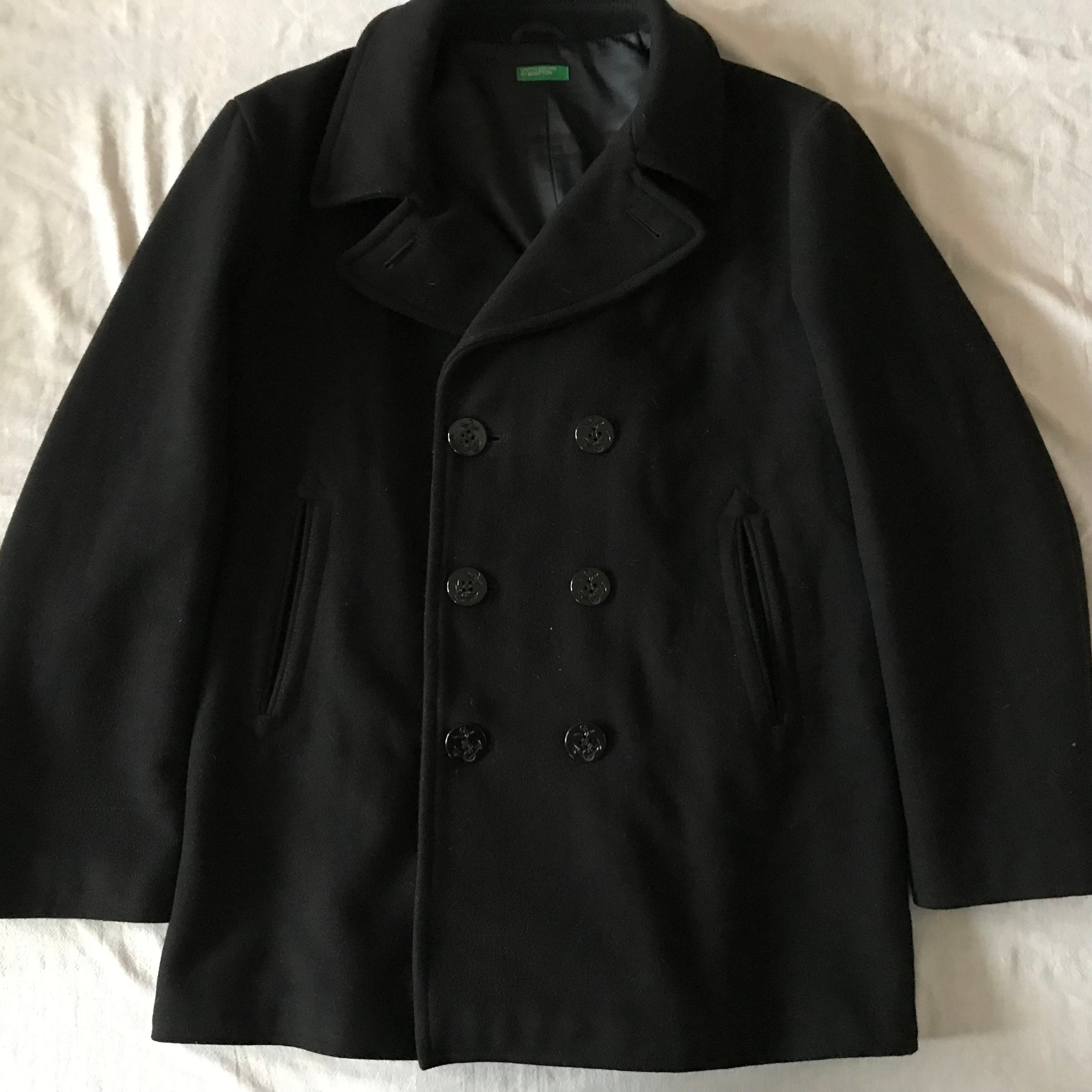 Textured Leather Peacoat - Ready-to-Wear 1ABEGS