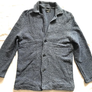 Pull Homme Massimo Dutti Taille L/50/52 - Maille Fine Coton Rayé - V-Ausschnitt - Occasion Très Bon état