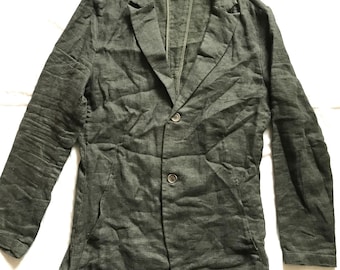 Marithe Francois Girbaud Men's Sport Blazer Wool Combo  Dark Green XL EU / M US