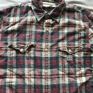 Ralph Lauren Denim & Supply Men's Long Sleeve Pure Cotton Plaid Shirt Large Size image 2