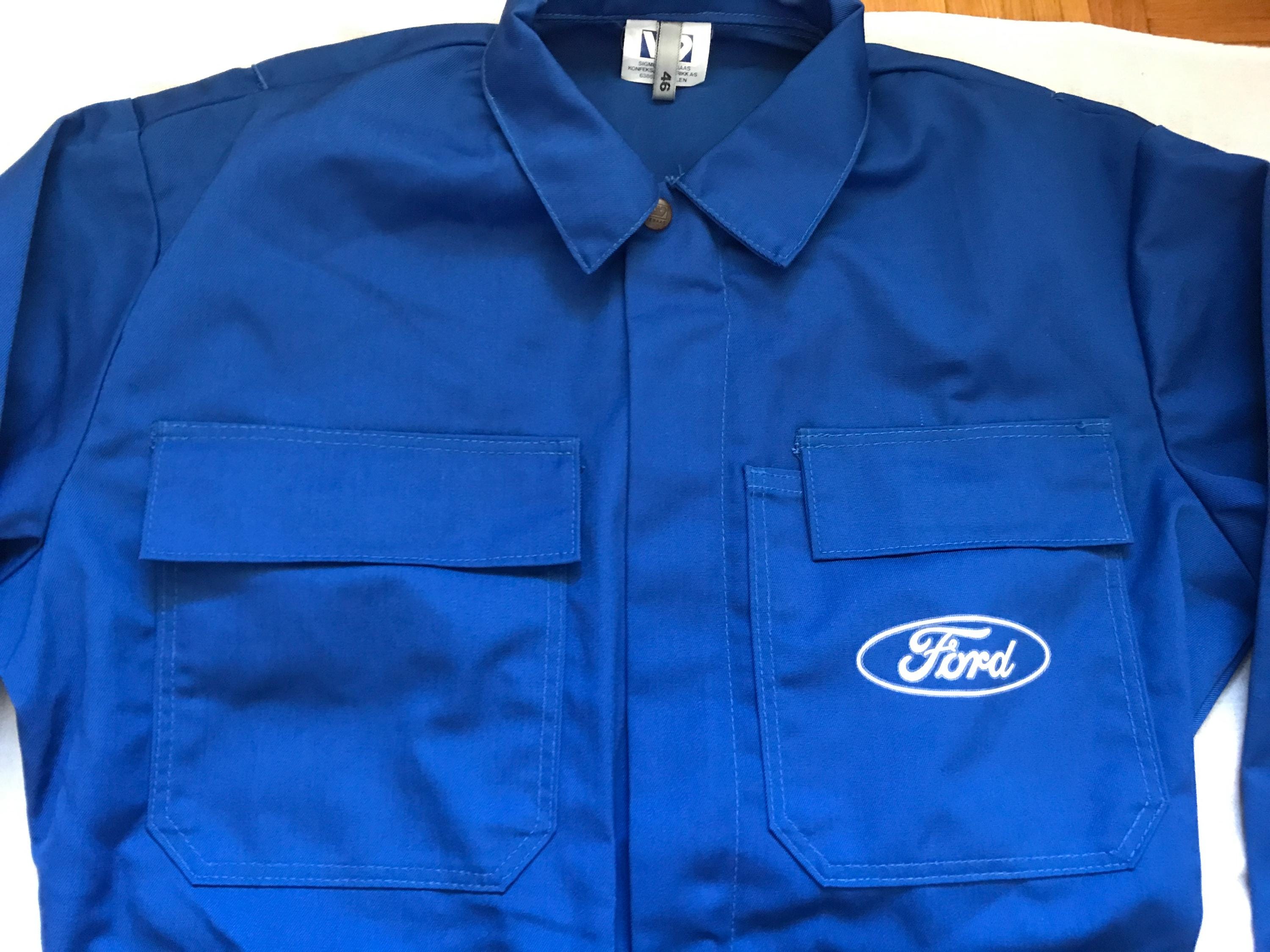 Sigmund Wenaas Sweden Ford Workers Coveralls Blue Workers Mechanic