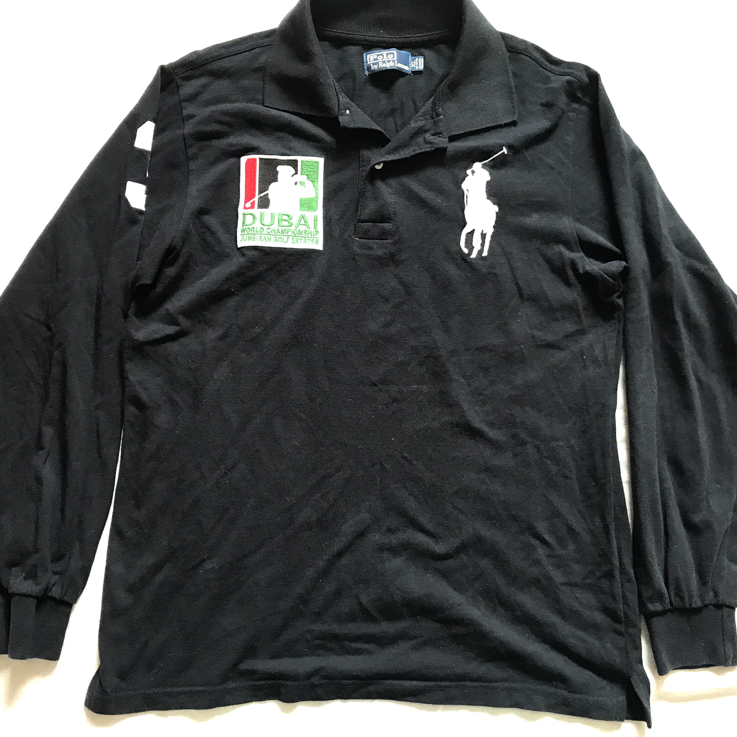 【希少/90s】 POLO GOLF Ralph Lauren ニッカポッカ Ralph Lauren Long Sleeve Polo Golf T-shirt Navy Wmn's XL / Medium